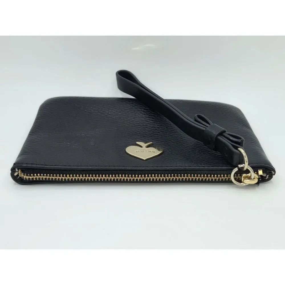Kate‎ Spade New York L117354 Women's Black Leather Wristlet